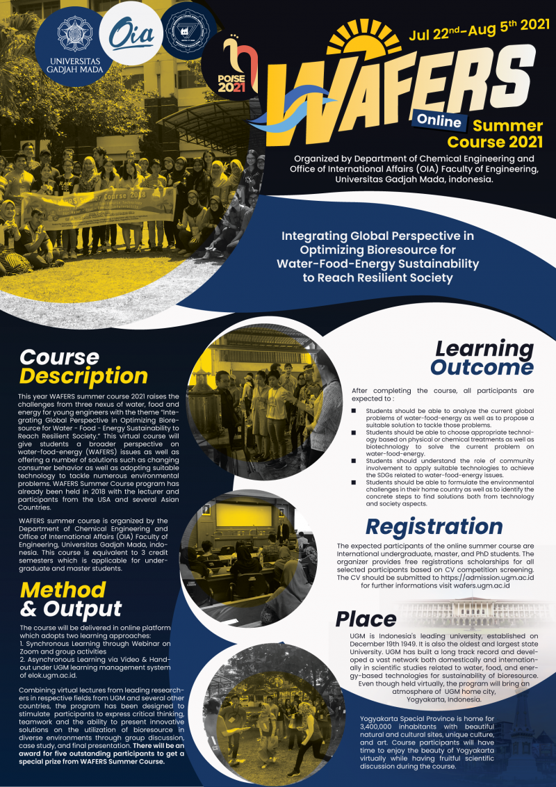 WAFERS Online Summer Course 2021